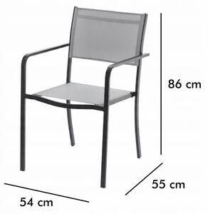 Stolička SYLORA sivá ANH0877