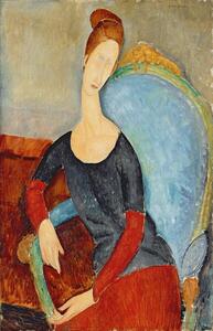 Obrazová reprodukcia Mme Hebuterne in a Blue Chair, Modigliani, Amedeo