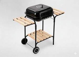Záhradný gril CRAVE čierny / hnedý BBQ0155