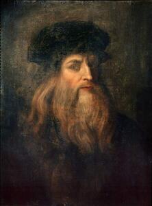 Vinci, Leonardo da - Umelecká tlač Presumed Self-portrait of Leonardo da Vinci, (30 x 40 cm)