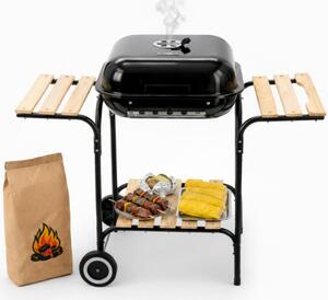 Záhradný gril CRAVE čierny / hnedý BBQ0155