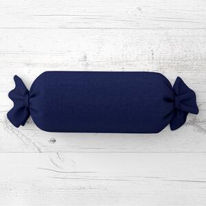 Biante Vankúš valec bonbon Rongo RG-084 Námornícka modrá 15x40 cm