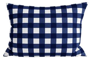 Obliečka na vankúš z mikrovlákna NAVY GINGHAM 70x90 cm, modro-biely