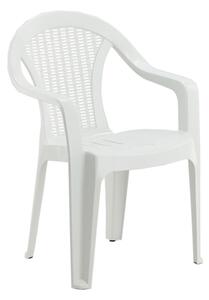 Záhradná stolička ZIVA biela CT010-W