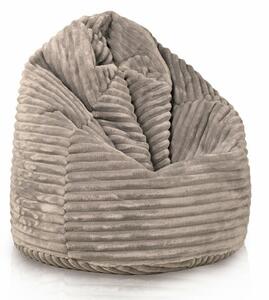 Sedací vak Bag Sako XL stripe TiaHome - svetlo sivá