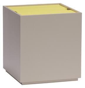 MUZZA Odkladací stolík Via ⌀40 cm béžovo-žltá