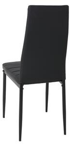 Set 4ks Jedálenská stolička VALERIA - čierna