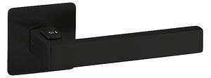 Dverové kovanie TWIN CUBOID HR H 1682FL FAST LOCK/CM - plochá rozeta, klika/klika s uzamykáním levá, Twin CM (čierny mat)