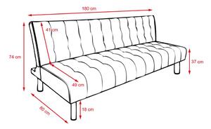 Rozkladacia sofa ALTOS - čierna