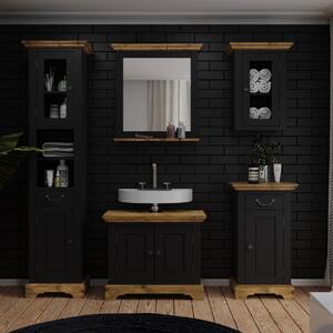 Massive home | Koupelnové zrcadlo Tanganika černé MH628W