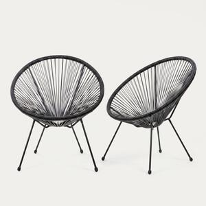 Set dvoch kresiel ACAPULCO FIESTA čierny 789151