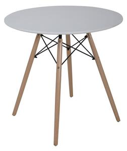 Jedálenský set - stôl Catini LOVISA + 4ks stolička KINGSTON - sivá