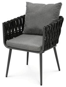 Záhradná stolička sivá AZC-1105 GREY