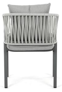 Záhradná stolička sivá AZC-S1430 GREY