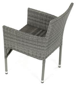 Záhradná stolička sivá AZC-S2118 GREY