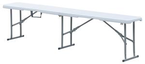 Záhradná lavica biela AZ-K1001 WT