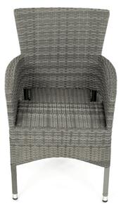 Záhradná stolička sivá AZC-S2118 GREY