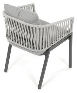 Záhradná stolička sivá AZC-S1430 GREY