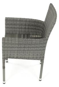 Záhradná stolička sivá AZC-S2118 GREY