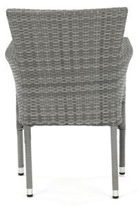 Záhradná stolička sivá AZC-S2118 GREY