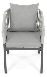 Záhradná stolička sivá AZC-S1430 GREY