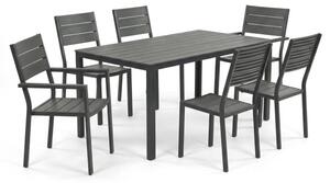 Set záhradného nábytku sivý AZS-B1656 GREY