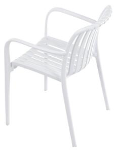 Záhradná stolička biela CT-X7029 WT