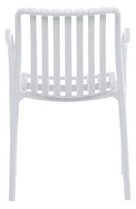 Záhradná stolička biela CT-X7029 WT
