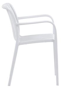 Záhradná stolička biela CT-X7029 WT