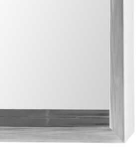 Nástenné zrkadlo svetlosivé 50 x 140 cm plastové obdĺžnikové moderné