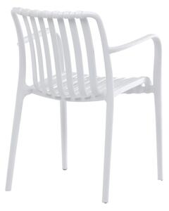 Záhradná stolička biela CT-X7029 WT