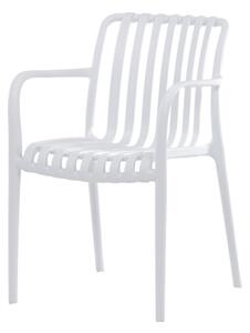 Záhradná stolička biela CT-X7029 WT