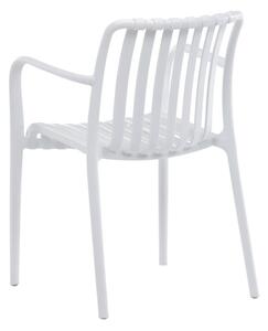 Záhradná stolička biela CT-X7029 WT