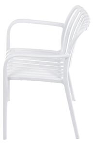 Záhradná stolička biela CT-X7029 WT