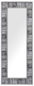 Nástenné zrkadlo sivé 50 x 130 cm v rustikálnom štýle obdĺžnikové škandinávsky štýl