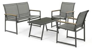 Set záhradného nábytku sivý AZS-S1212 GREY