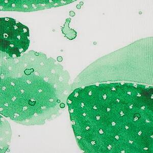 Sada 2 záhradných vankúšov zelený polyester kaktusový vzor 45 x 45 cm moderný dizajn odolný voči vode