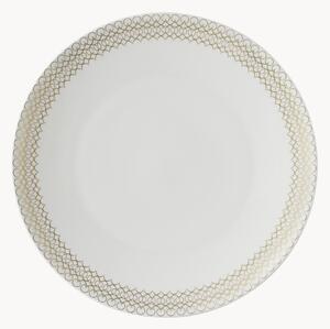 Plytké taniere z kostného porcelánu Jade, 6 ks