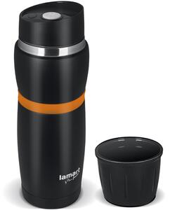LT4054 TERMOSKA 480 ČIERNA/ORANŽOVÝ HRNČEK LAMART