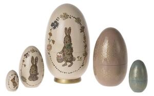 Drevené vajíčka Easter Babushka Eggs - set 5 ks
