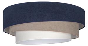 Stropné Lampa Duolla, Trio, Modrá, Kuchyňa, Tkanina / Textil, Pre mladých