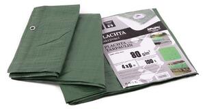 MASIPRO Plachta 80 g ZELENÁ 4 x 6 m