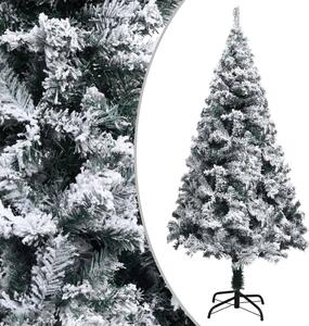 Umelý vianočný stromček s LED a súpravou gulí zelený 180 cm PVC