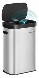 Automatický odpadkový kôš 50 l SONGMICS LTB640E01 strieborný