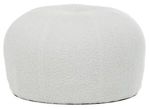 Taburetka biela bouclé AK-307 WT2