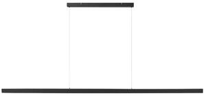 LED závesná lampa čierna kovová lineárna 180 cm industriálny moderný štýl kuchyňa jedáleň