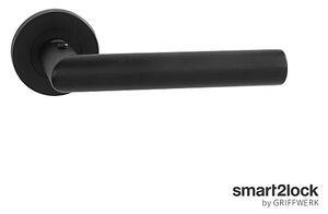 Dverové kovanie MP GK - LUCIA PROFESSIONAL - R - S2L (grafit čierna), S2L LI kľučka-kľučka so Smart2lock ľavá, Uzamykanie na kľučke - ľavá, MP grafit černá