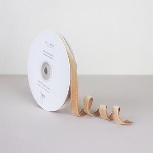 Zamatová stuha 1 cm – Camel (10 m)
