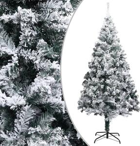 Umelý vianočný stromček LED, súprava gulí a sneh zelený 400 cm