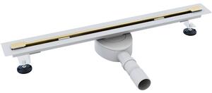 Odtokový žľab Rea Neo Ultra Slim Mirror Pro 70 - zlatý
